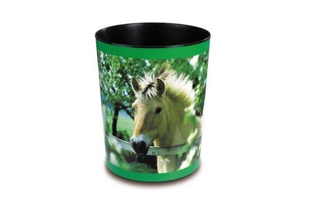 Läufer, LÄUFER Papierkorb 26657 Pferd 13lt, Läufer Papierkorb Pferd am Weidezaun, 13 l