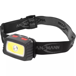 Ansmann, Ansmann HD200B LED Stirnlampe batteriebetrieben 185 lm 15 h 1600-0198, Ansmann HD200B LED Stirnlampe batteriebetrieben 185 lm 15 h 1600-0198