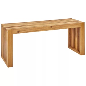 Beliani, Gartenbank aus Akazienholz Modern BELLANO Gartenbank aus Akazienholz Modern BELLANO, Beliani - Gartenbank aus Akazienholz Rustikal BELLANO, One Size, Light Beige