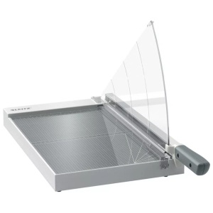 Leitz, Leitz Hebelschneidmaschine, Precision, 381mm, A4+, 9021-00-00, Leitz Precision Office Hebelschneider 9021 A4+ 381 mm Edelstahl-Klinge Premium Glasarbeitsfläche EdgeGlow-Kantenlicht Grau 15 Blatt