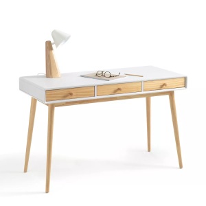 LA REDOUTE INTERIEURS, Schreibtisch JIMI mit 3 Schubladen, La Redoute Intérieurs - Schreibtisch JIMI mit 3 Schubladen, One Size, Weiss