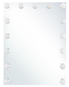 Beliani, Beliani Badspiegel mit LED-Beleuchtung rechteckig 40 x 50 cm LUCENAY, Beliani Badspiegel mit LED-Beleuchtung rechteckig 40 x 50 cm LUCENAY