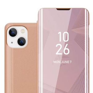 Apple, Hülle für iPhone 14 Spiegel Standfunktion 360 Grad Schutz, Apple - Hülle für iPhone 14 Spiegel Standfunktion 360 Grad Schutz, Rosa