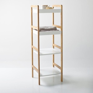 LA REDOUTE INTERIEURS, Badezimmerregal Lindus mit 4 Böden, SO'HOME - Badregal LINDUS mit 4 Böden, One Size, Weiss