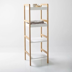LA REDOUTE INTERIEURS, Badezimmerregal Lindus mit 4 Böden, SO'HOME - Badregal LINDUS mit 4 Böden, One Size, Weiss