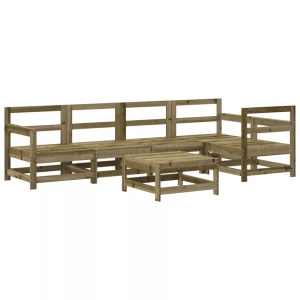 vidaXL, vidaXL 6-tlg. Garten-Lounge-Set Imprägniertes Kiefernholz, vidaXL 6-tlg. Garten-Lounge-Set Imprägniertes Kiefernholz
