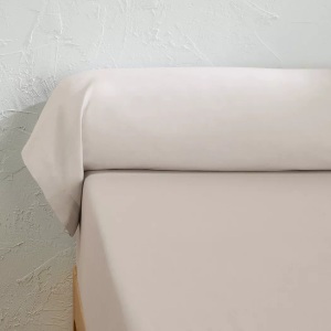 LA REDOUTE INTERIEURS, Baumwoll-Nackenrollenbezug SCENARIO, La Redoute Intérieurs - Unifarbener Nackenrollenbezug aus Baumwolle Scenario, 85X185CM, Beige