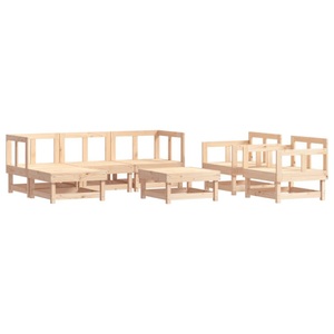 vidaXL, vidaXL 7-tlg. Garten-Lounge-Set Massivholz Kiefer, 