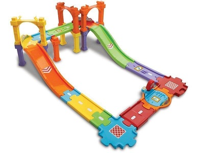 VTech, VTECH Tut Tut Baby Flitzer Straßen- und Brückenset gross, Vtech® Spielzeug-Auto »Vtech Tut Tut Baby Flitzer Strassen«