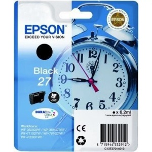 Epson, Epson C13T27014010 - Tintenpatrone, Epson Tintenpatrone, schwarz, T270140, (350 Seiten)