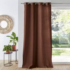 LA REDOUTE INTERIEURS, La Redoute Intérieurs - Vorhang Onega mit Ösen, 135x220cm, Rot, La Redoute Intérieurs - Vorhang Onega mit Ösen, 135x220cm, Rot