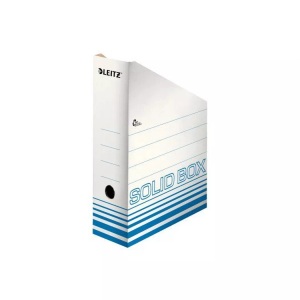 Leitz, Leitz Archivschachtel Solid 100 mm, Leitz Archiv-Stehsammler Solid, A4, blau, 4607-00-30