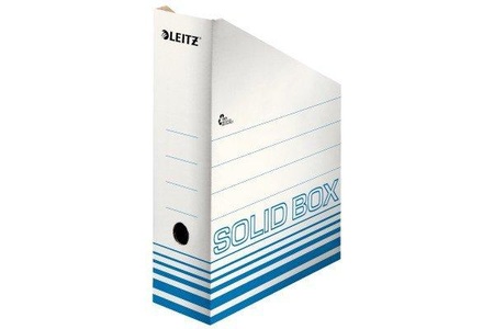 Leitz, Leitz Archivschachtel Solid 100 mm, Leitz Archiv-Stehsammler Solid, A4, blau, 4607-00-30