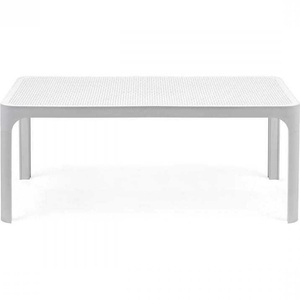 Nardi, Nardi - Net Table 100 - White, Garten Beistelltisch Net weiss 100x60