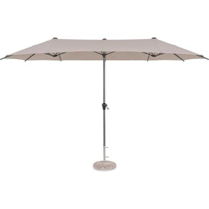mutoni lifestyle, Doppelsonnenschirm Brasil taupe 400x200, Doppelsonnenschirm Brasil taupe 400x200