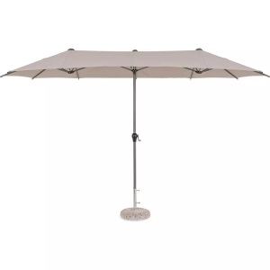 mutoni lifestyle, Doppelsonnenschirm Brasil taupe 400x200, Doppelsonnenschirm Brasil taupe 400x200