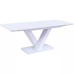mutoni casual, Ausziehtisch hochglanz 200x90x77 weiss, SalesFever Esstisch, Glastisch ausziehbar
