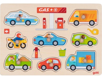goki, Steckpuzzle TANKSTELLE, Steckpuzzle TANKSTELLE