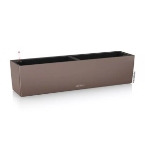 Lechuza, Lechuza - 4er-Set Blumenkästen mit Integriertem Bewässerungssystem Balconera Color 80 - Dunkelbeige, Lechuza BALCONERA Color 80 15684 Balkonkasten Mocca
