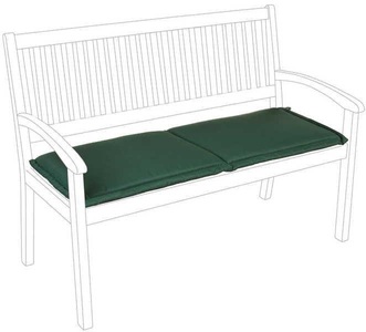 mutoni Garten, Garten Sitzkissen Bank 2 Sitzer grün, Garten Sitzkissen Bank 2 Sitzer grün