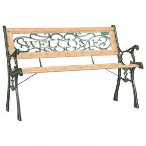 vidaXL, vidaXL Gartenbank 122 cm Massivholz Tanne