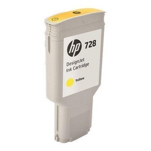 Hp, HP 728 Gelb DesignJet Druckerpatrone, 300 ml, Hewlett Packard Tintenpatrone, gelb, No.728, F9K15A, (300ml)