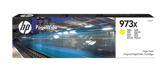 Hp, HP 973X F6T83Ae PageWide Tintenpatrone gelb, HP 973X Original Tintenpatrone F6T83AE Gelb