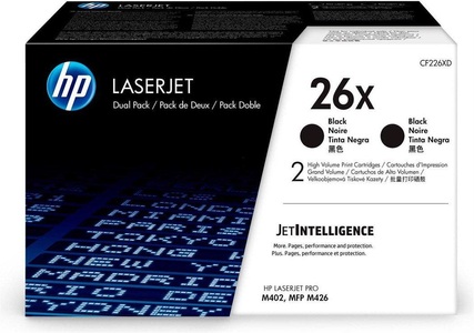 Hp, HP 26X - (Schwarz), HP 26X Original Tonerkartusche CF226XD Schwarz Duopack 2 Stück