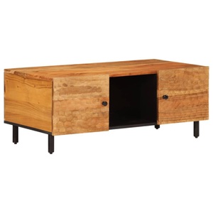 vidaXL, vidaXL Couchtisch 100x54x40 cm Massivholz Akazie, VidaXL - Couchtisch akazienholz, One Size, Braun