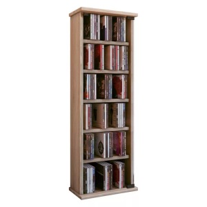 VCM, Holz CD DVD Stand Regal Schrank Aufbewahrung Standregal Ständer Vetro Glastür Holz CD DVD Stand Regal Schrank Aufbewahrung Standregal Ständer Vetro Glastür, MID.YOU Cd-regal in eichefarbe , 'Vetro' _ Eichefarben , Holzwerkstoff , 5 Fächer , 31x92x18 cm , Dekorfolie,klar,Nachbildung , 000657006005
