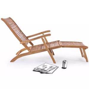 mutoni Garten Deluxe, Gartenliege Steamer Gartensessel Noemi Holz, Gartenliege Steamer Gartensessel Noemi Holz