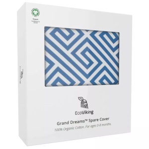 EcoViking, EcoViking Organic Babynest Bezug Ancient Blue, EcoViking Organic Babynest Bezug Ancient Blue
