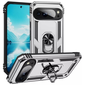 Cover-Discount, Cover-Discount - Google Pixel 10 Pro XL Robustes Back Cover mit Kickstand, Silber