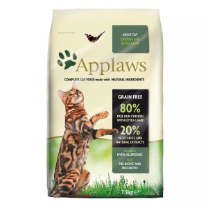 Applaws, Sparpaket: 2 x 7,5 kg Applaws Katzenfutter - Huhn mit Lamm, 1,5 kg gratis! Applaws 7,5 kg - Adult Huhn mit Lamm