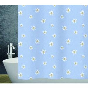 Diaqua, Duschvorhang Textil Edelweiss Unisex Multicolor 180X240CM, Diaqua - Duschvorhang Textil Edelweiss, 180X240CM, Multicolor