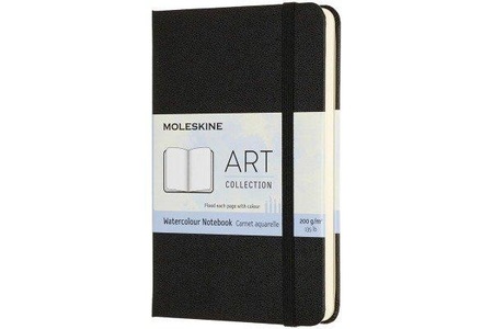 undefined, Moleskine Kreativ Notizbücher, Aquarell-Notizbuch, Pocket, A6, 200G-Aquarellpapier, Hard Cover, Schwarz, Moleskine Aquarell-Notizbuch, HC, P/A6, schwarz, 60 Seiten, 626741