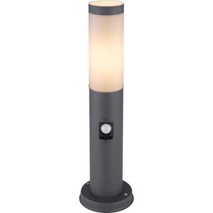 mutoni light, Aussenleuchte Boston Edelstahl anthrazit 1xE27, Sockelleuchte Boston, Höhe 45 cm, mit Sensor