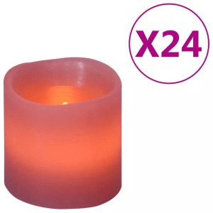 vidaXL, vidaXL Elektrische LED-Kerzen 24 Stk. mit Timer Fernbedienung Warmweiß, vidaXL Elektrische LED-Kerzen 24 Stk. Warmweiß