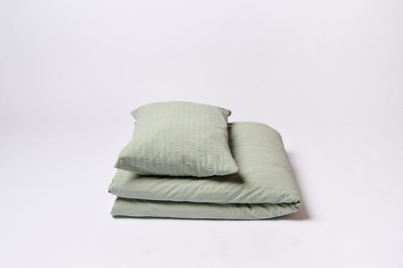 Journey Living, Journey Living - Duvetanzug KEMERI - blassgrün - Biobaumwolle - 200x210, Journey Living Duvetbezug Kemeri