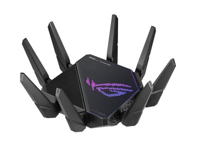 Asus, ROG Rapture GT-AX11000 Pro WLAN-Router Gigabit Ethernet Tri-Band (2,4 GHz / 5 GHz / 5 GHz) Schwarz, GT-AX11000 Pro, Router