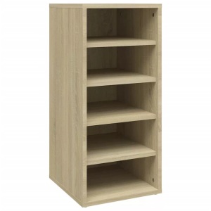 vidaXL, vidaXL Schuhschrank Sonoma-Eiche 31,5x35x70 cm Spanplatte, vidaXL Schuhschrank Sonoma-Eiche 31,5x35x70 cm Holzwerkstoff