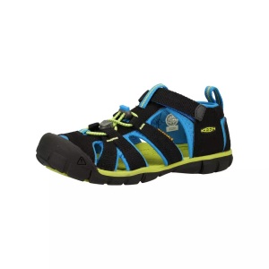 Keen, Keen Seacamp II CNX Outdoorsandalen Jungen, KEEN Unisex Trekkingsandalen C Seacamp II CNX, Schwarz, aus Polyester