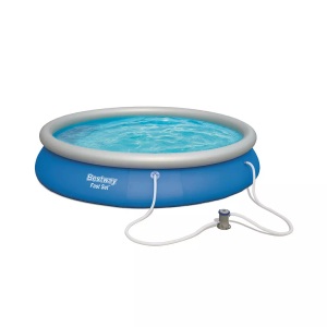 Bestway, Bestway Swimming Pool Komplett-Set 457 x 84 cm, Bestway Pool mit Filterpumpe 457 x 84 cm