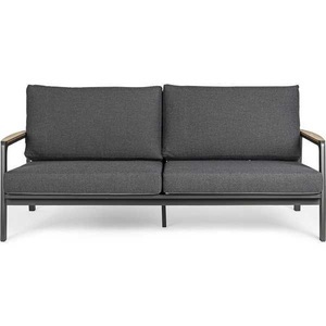 mutoni Garten Deluxe, Gartensofa Jalisco 2-3 Sitzer mit Kissen anthrazit, Gartensofa Jalisco 2-3 Sitzer mit Kissen anthrazit
