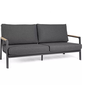 mutoni Garten Deluxe, Gartensofa Jalisco 2-3 Sitzer mit Kissen anthrazit, Gartensofa Jalisco 2-3 Sitzer mit Kissen anthrazit