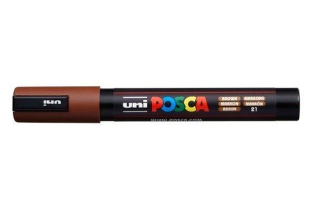 UNI, Uni Marker POSCA 1.8-2.5 mm Braun, Farbe, uni-ball Posca Marker, 1,8-2,5mm, braun, Rundspitze, PC5M braun