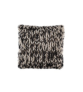 KAS, Kas - Kissenbezug Splice - 48 x 48 cm - Schwarz und Weiss, Kas Zierkissenbezug Splice