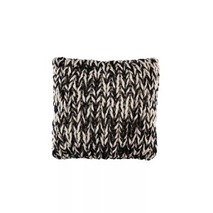 KAS, Kas - Kissenbezug Splice - 48 x 48 cm - Schwarz und Weiss, Kas Zierkissenbezug Splice