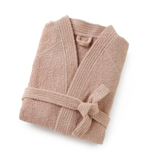 LA REDOUTE INTERIEURS, Kimono-Bademantel aus Frottee 450 g/m², La Redoute Intérieurs - Peignoir éponge col kimono 450g/m², für Damen, Rosa, Größe 42