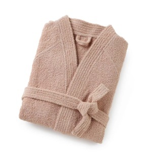 LA REDOUTE INTERIEURS, Kimono-Bademantel aus Frottee 450 g/m², La Redoute Intérieurs - Peignoir éponge col kimono 450g/m², für Damen, Rosa, Größe 42